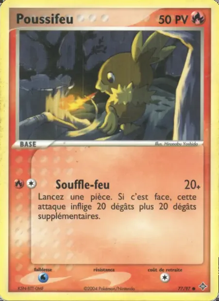 Poussifeu, carte Pokémon DR 77 — extension EX Dragon
