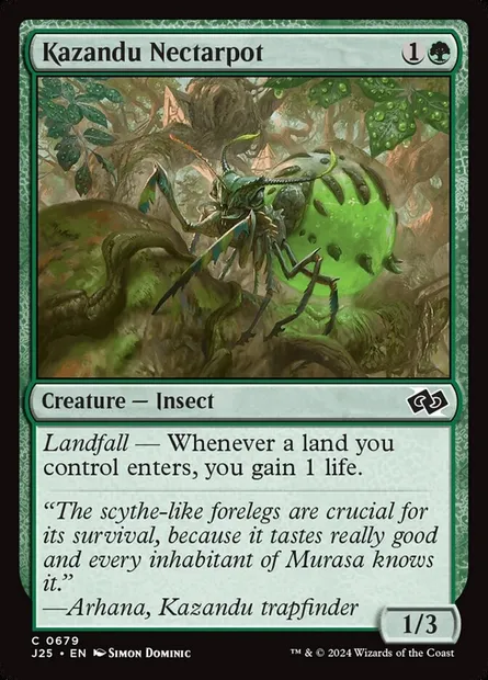 Kazandu Nectarpot, Magic card J25 679 — Foundations Jumpstart set