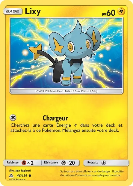 Lixy, carte Pokémon UPR 46 — extension Ultra-Prisme