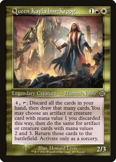Queen Kayla bin-Kroog, Magic card BRO 379 — The Brothers' War set