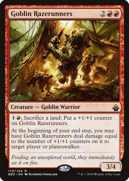 Goblin Razerunners, Magic card BBD 179 — Battlebond set