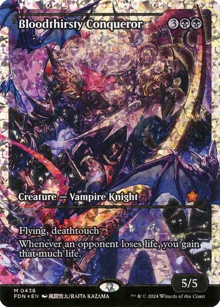 Bloodthirsty Conqueror, Magic card FDN 436 — Foundations set