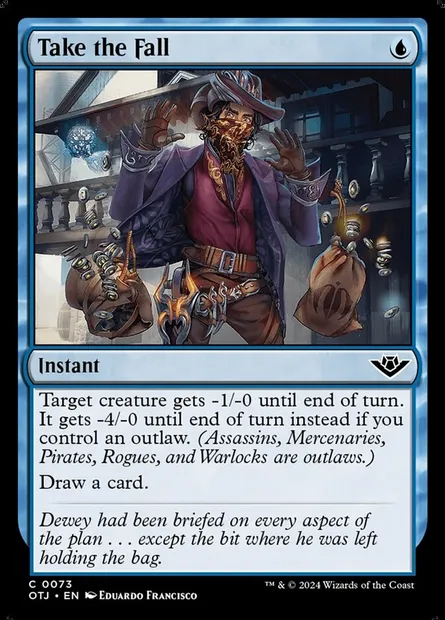 Take the Fall, Magic card OTJ 73 — Outlaws of Thunder Junction set