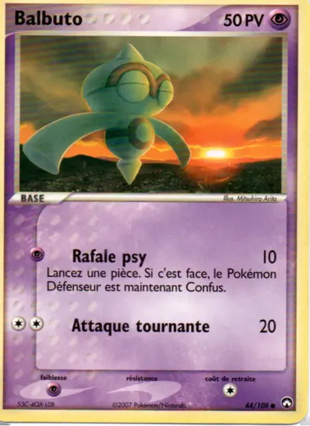 Balbuto, carte Pokémon PK 44 — extension EX Gardiens du Pouvoir