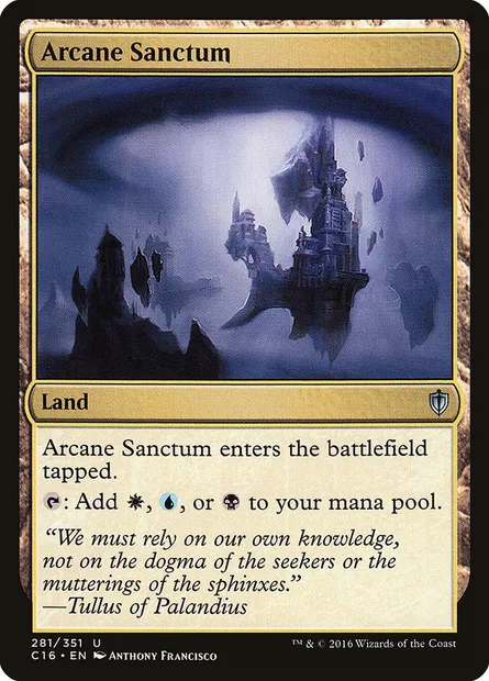 Arcane Sanctum, Magic card C16 281 — Commander 2016 set