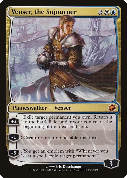 Venser, the Sojourner, Magic card SOM 135 — Scars of Mirrodin set