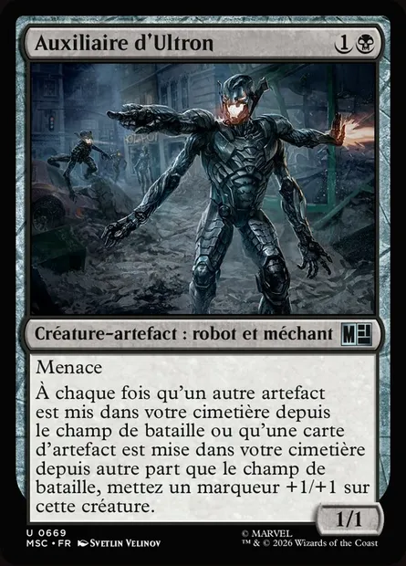 Auxiliaire d'Ultron, carte Magic MSC 669 — extension Marvel Super Heroes Commander