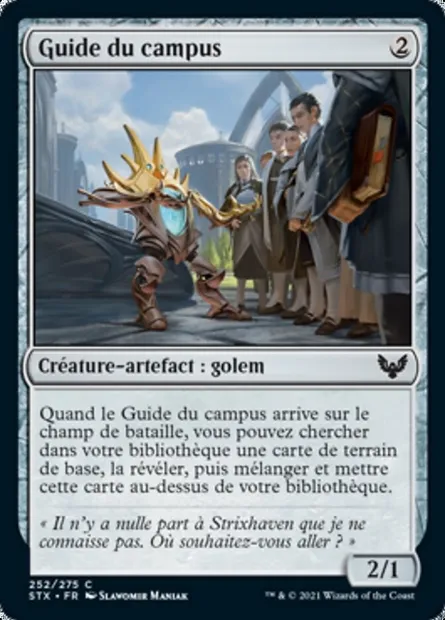 Guide du campus, carte Magic STX 252 — extension Strixhaven: l'Académie des Mages