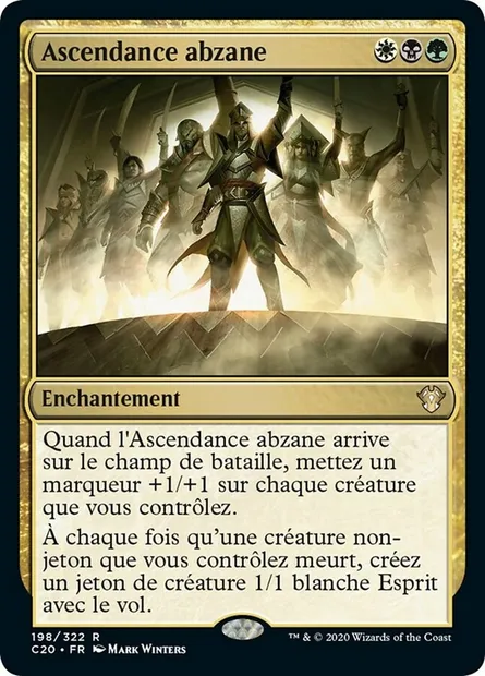 Ascendance abzane, carte Magic C20 198 — extension Commander 2020