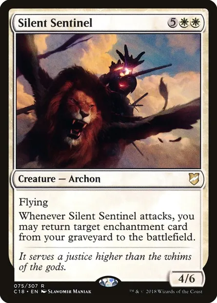 Silent Sentinel, Magic card C18 75 — Commander 2018 set
