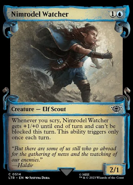 Nimrodel Watcher, Magic card LTR 514 — The Lord of the Rings: Tales of Middle-earth set