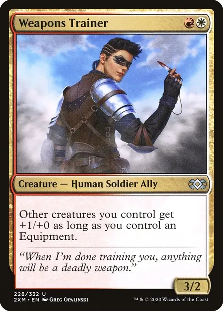 Weapons Trainer, Magic card 2XM 228 — Double Masters set