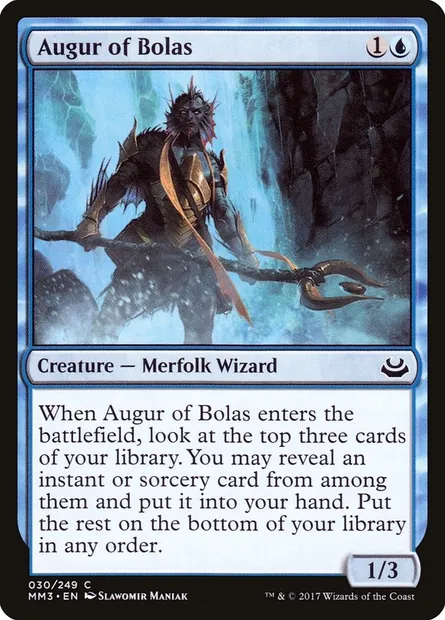Augur of Bolas, Magic card MM3 30 — Modern Masters 2017 set