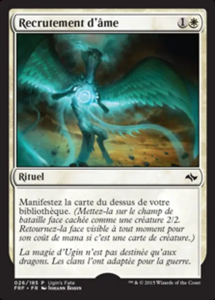 Recrutement d'âme, carte Magic UGIN 26 — extension Ugin's Fate