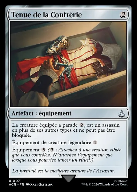 Tenue de la Confrérie, carte Magic ACR 71 — extension Assassin's Creed