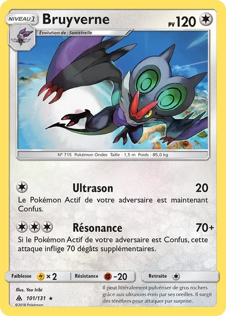 Bruyverne, carte Pokémon FLI 101 — extension Lumière Interdite