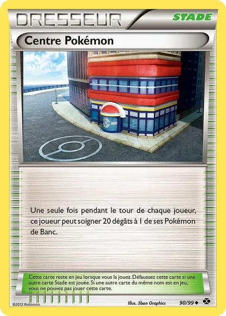 Centre Pokémon, carte Pokémon NXD 90 — extension Destinées Futures