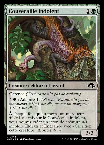 Couvécaille indolent, carte Magic MH3 145 — extension Modern Horizons 3