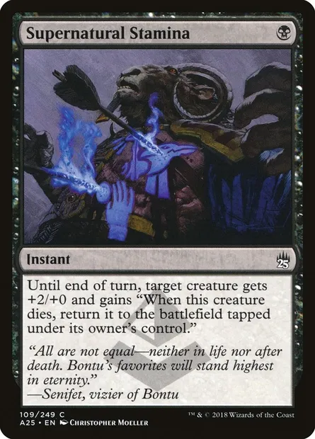 Supernatural Stamina, Magic card A25 109 — Masters 25 set