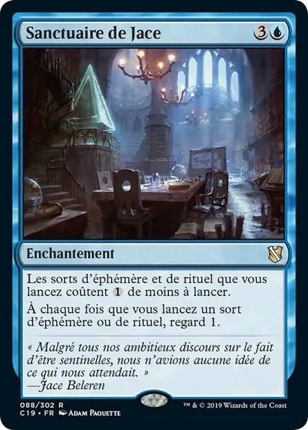 Sanctuaire de Jace, carte Magic C19 88 — extension Commander 2019