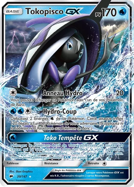Tokopisco GX, carte Pokémon BUS 39 — extension Ombres Ardentes
