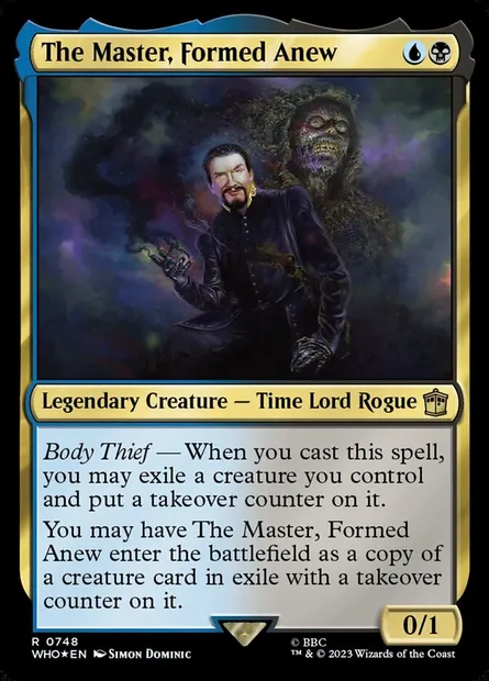 The Master, Formed Anew, Magic card WHO 748 — Doctor Who set