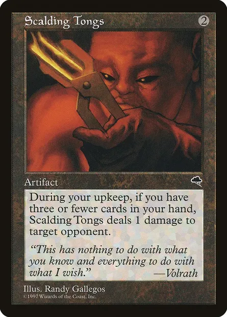 Scalding Tongs, Magic card TMP 307 — Tempest set
