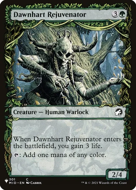Dawnhart Rejuvenator, Magic card PLST MID-301 — The List set