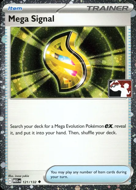 Méga Signal, carte Pokémon PPS 121-7 — extension Play! Pokémon Prize Pack Series