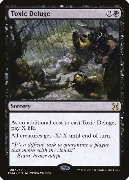 Toxic Deluge, Magic card EMA 108 — Eternal Masters set