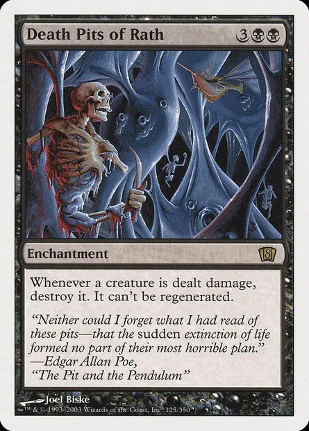 Death Pits of Rath, Magic card 8ED 125 — Eighth Edition set