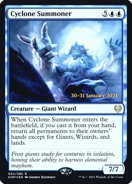 Cyclone Summoner, Magic card PKHM 52s — Kaldheim Promos set
