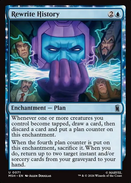 Rewrite History, Magic card MSH 71 — Marvel Super Heroes set