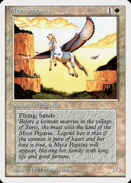 Pégase de Mesa, carte Magic SUM 28 — extension Summer Magic / Edgar