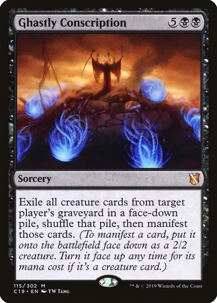 Ghastly Conscription, Magic card C19 115 — Commander 2019 set