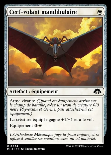 Cerf-volant mandibulaire, carte Magic MH3 34 — extension Modern Horizons 3