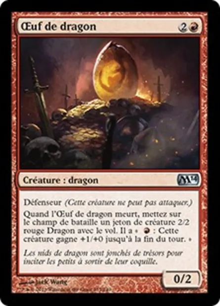 Œuf de dragon, carte Magic M14 137 — extension Magic 2014