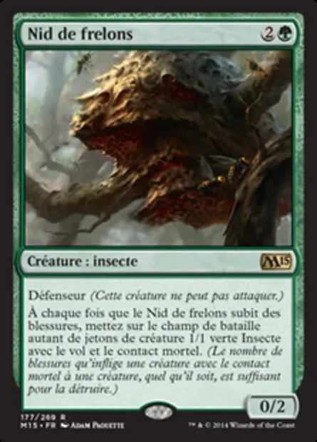 Nid de frelons, carte Magic M15 177 — extension Magic 2015