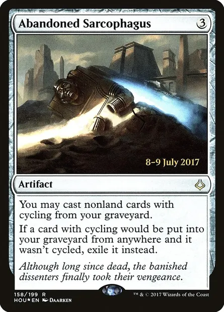 Abandoned Sarcophagus, Magic card PHOU 158s — Hour of Devastation Promos set