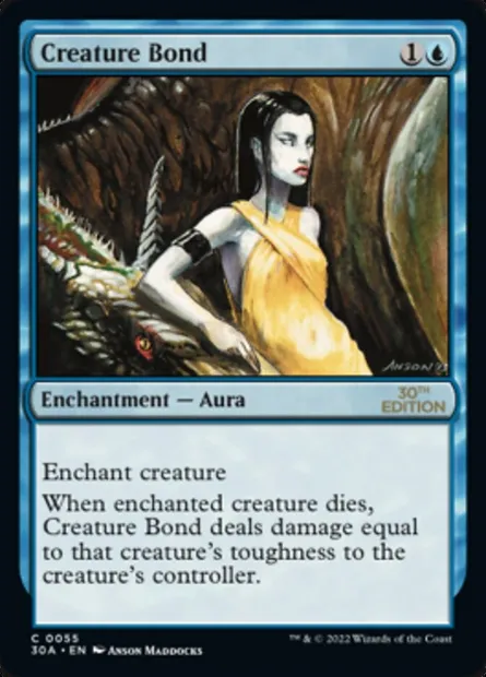 Creature Bond, Magic card 30A 55 — 30th Anniversary Edition set