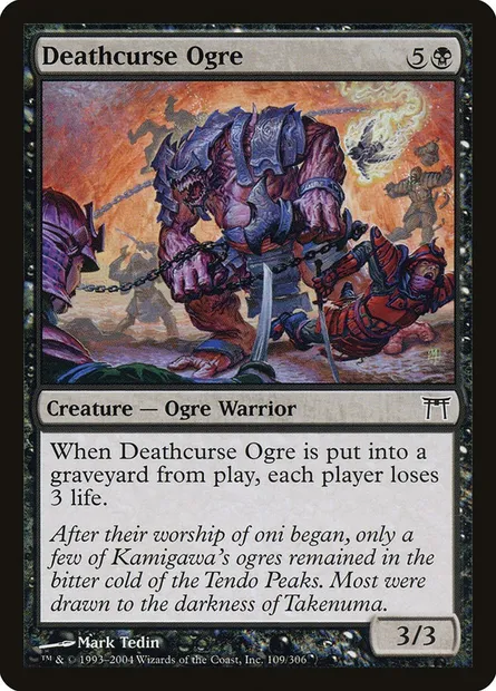 Deathcurse Ogre, Magic card CHK 109 — Champions of Kamigawa set