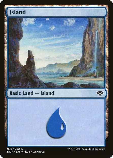 Island, Magic card DDN 75 — Duel Decks: Speed vs. Cunning set