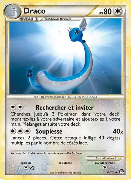 Draco, carte Pokémon TM 32 — extension Triomphant