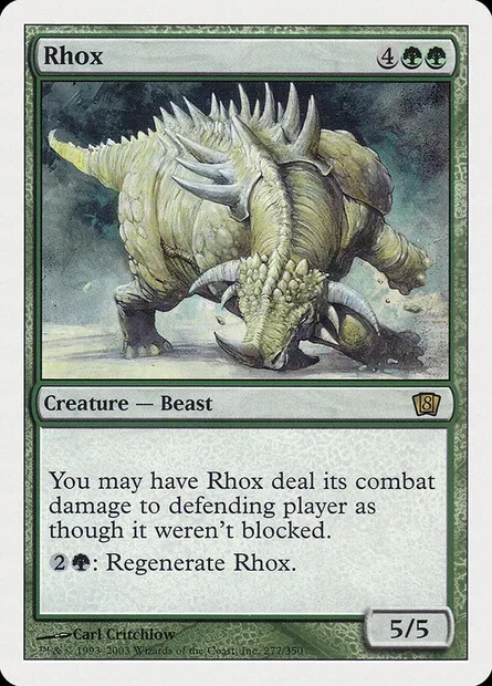 Rhox, Magic card 8ED 277 — Eighth Edition set