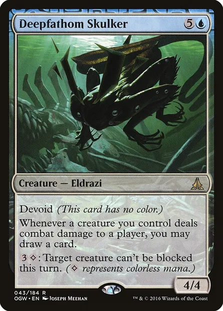 Deepfathom Skulker, Magic card OGW 43 — Oath of the Gatewatch set