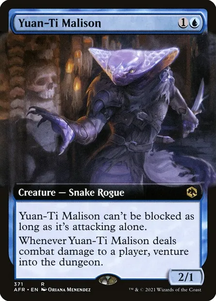 Yuan-Ti Malison, Magic card AFR 371 — Adventures in the Forgotten Realms set