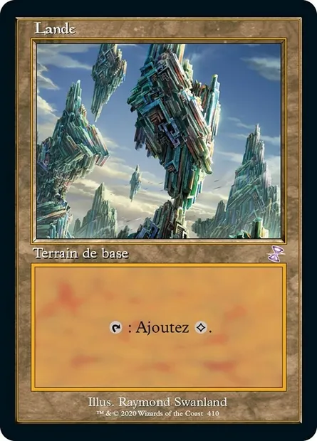 Lande, carte Magic TSR 410 — extension Spirale Temporelle Remastered