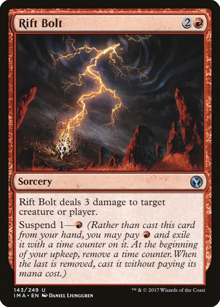 Éclair de faille, carte Magic IMA 143 — extension Iconic Masters