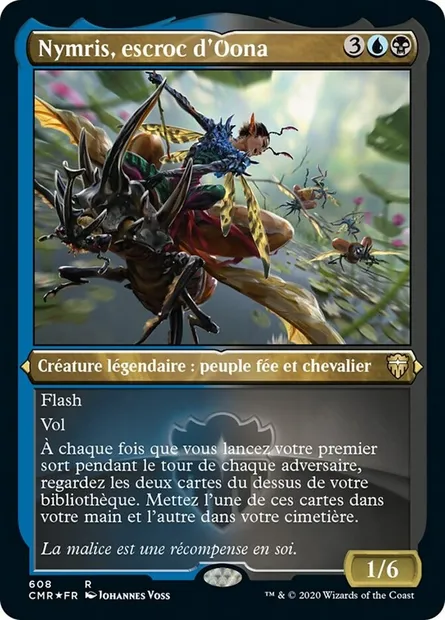 Nymris, escroc d'Oona, carte Magic CMR 608 — extension Commander Legends