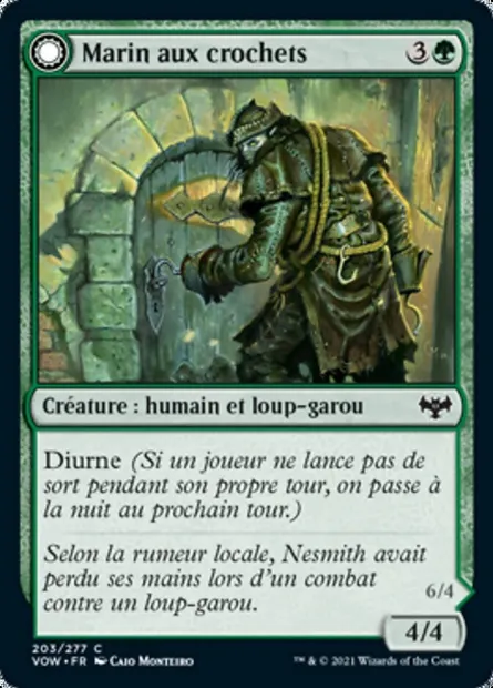 Marin aux crochets // Pillard aux crochets, carte Magic VOW 203 — extension Innistrad : noce écarlate
